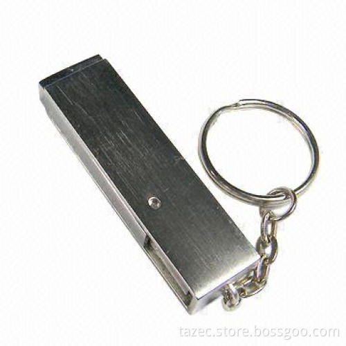 Novelty Swivel USB Flash Drive with Keychain, Supports BIOS Booting as USB ZIP or HDD